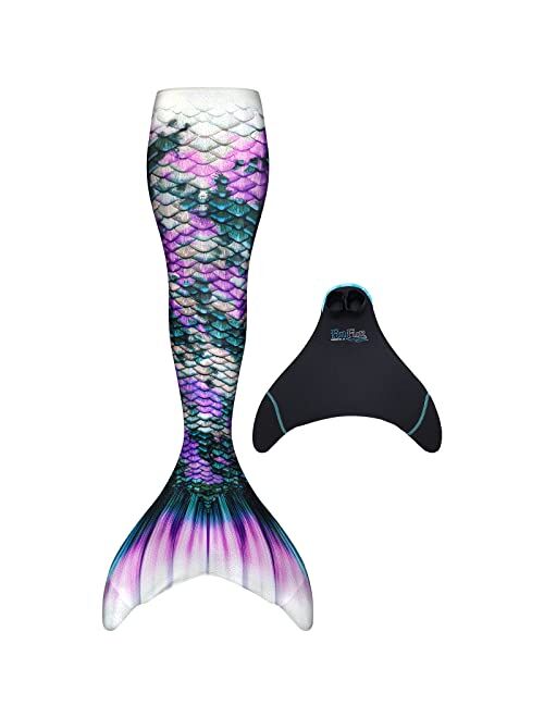 Fin Fun Limited Edition Mermaid Tail for Swimming for Girls, Kids, Women, Teen and Adults with Monofin