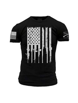 Grunt Style Rifle Flag Men's T-Shirt