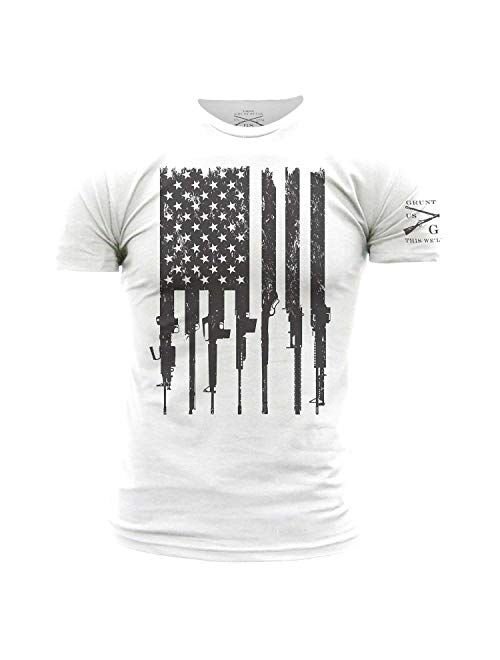 Grunt Style Rifle Flag Men's T-Shirt