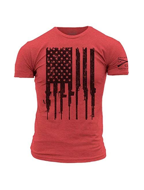 Grunt Style Rifle Flag Men's T-Shirt