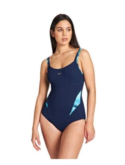 BODYLIFT Women's Makimurax Tummy Flattening Swimsuit One Piece Swimsuit with Cutout Back