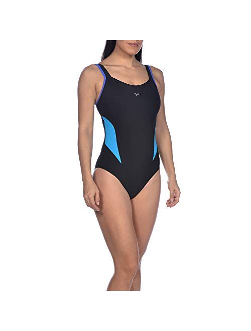 arena BODYLIFT Women's Makimurax Tummy Flattening Swimsuit One Piece Swimsuit with Cutout Back