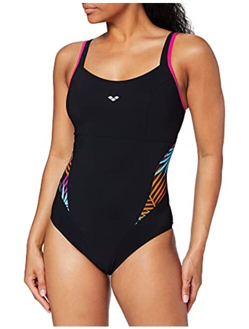 arena BODYLIFT Women's Makimurax Tummy Flattening Swimsuit One Piece Swimsuit with Cutout Back