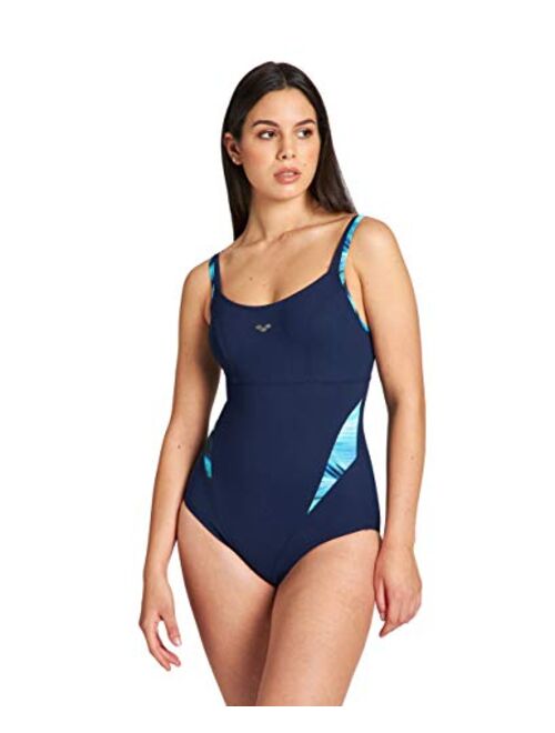 arena BODYLIFT Women's Makimurax Tummy Flattening Swimsuit One Piece Swimsuit with Cutout Back