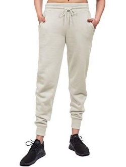 MixMatchy Women's Casual Knit Jogger Fleece Sweatpants