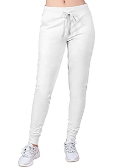 MixMatchy Women's Casual Knit Jogger Fleece Sweatpants