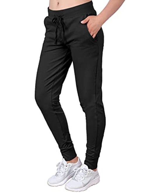 MixMatchy Women's Casual Knit Jogger Fleece Sweatpants