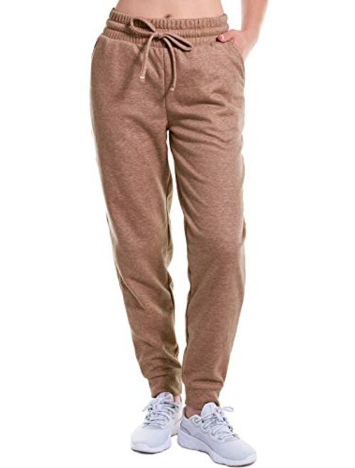 MixMatchy Women's Casual Knit Jogger Fleece Sweatpants