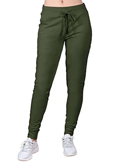 MixMatchy Women's Casual Knit Jogger Fleece Sweatpants