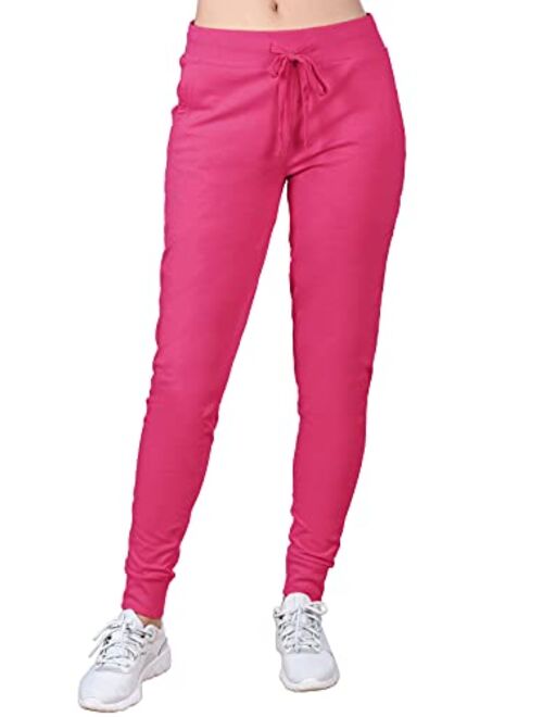 MixMatchy Women's Casual Knit Jogger Fleece Sweatpants