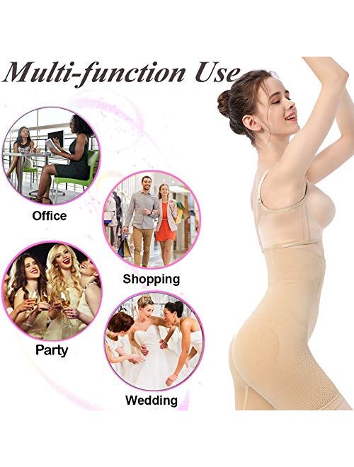 Women Tummy Control Shapewear - High Waist Body Shaper Shorts Seamless Butt Lifter Thigh Slimmer Boyshorts Panties