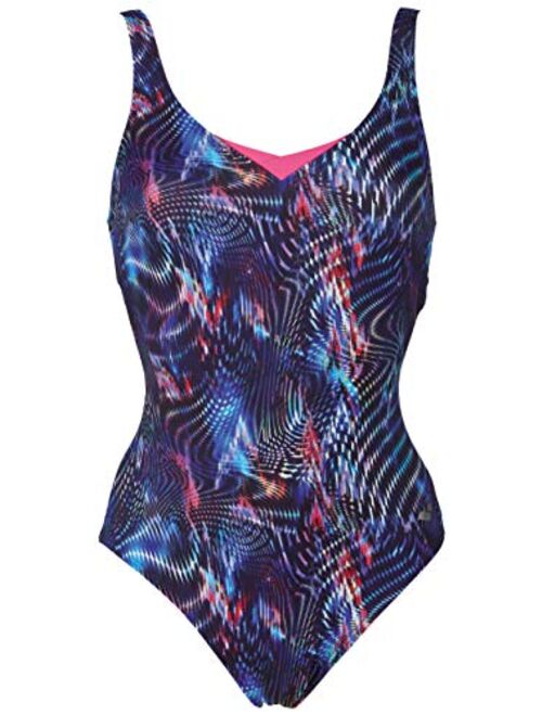 Arena BODYLIFT Women's Bodylift Wing Back Lauren Tummy Flattening 1 Piece Swimsuit