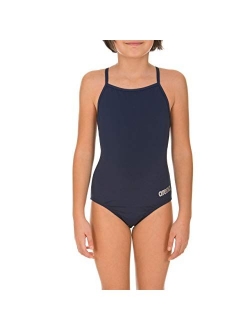 Girl's Master MaxLife Sporty Thin Strap Racer Back One Piece