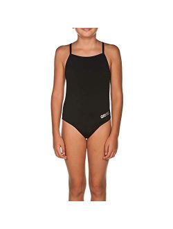 Girl's Mast MaxLife Thin Strap Open Racer Back One Piece Swimsuit