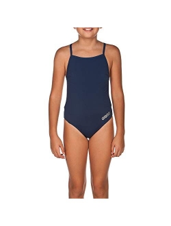 Girl's Mast MaxLife Thin Strap Open Racer Back One Piece Swimsuit