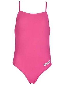 Girl's Mast MaxLife Thin Strap Open Racer Back One Piece Swimsuit