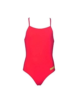 Girl's Mast MaxLife Thin Strap Open Racer Back One Piece Swimsuit