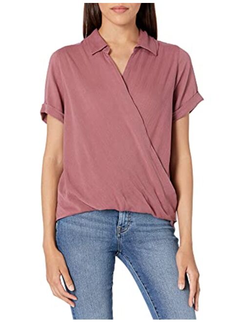 Lucky Brand Printed Surplice-Neck Top