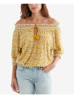 Tie-Front Peasant Top