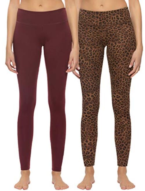 Felina Sueded Athleisure Performance Legging (2-Pack) Womens Leggings w/Slimming Waist Band Style: C3690RT