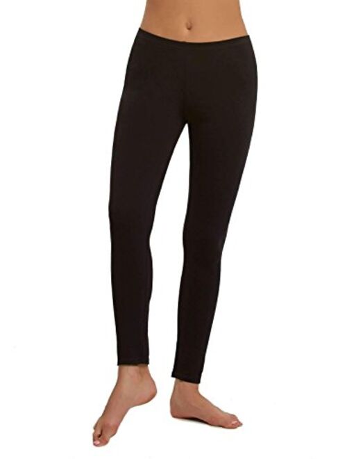Felina Cotton Modal Leggings (2-Pack) Extra Lightweight Breathable Leggings for Women, Lounge Pants, Style: C2201