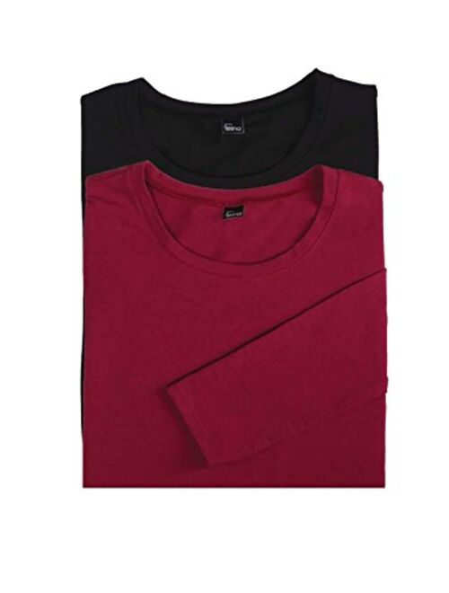 Felina | Key Item Long Sleeve Crew Neck Tee | Cotton & Modal | 2-Pack