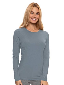 | Long Sleeve Crew Neck Shirt | Cotton & Modal