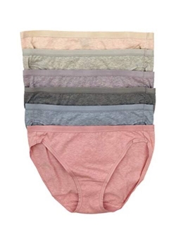 Organic Cotton Bikini Underwear for Women - Bikini Panties for Women, Seamless Panties for Women (6-Pack)