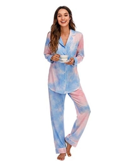 Bright Deer Pajama Set for Women Soft Modal Cotton 2 Pieces Sleepwear Lounge Sets