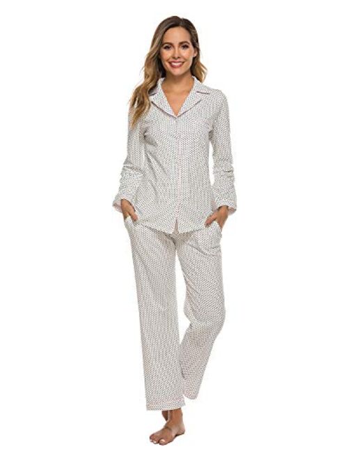 Bright Deer Pajama Set for Women Soft Modal Cotton 2 Pieces Sleepwear Lounge Sets