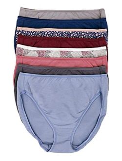Felina Ladies Cotton Brief Underwear Panties 8 Pack Stretch HighWaist Soft  C4578