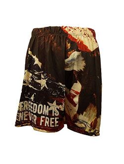 BRIEF INSANITY Freedom Boxer Briefs for Men | Eagle Boxer Shorts, American Flag Underwear