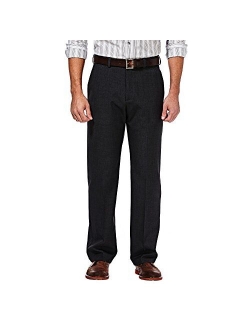 Men's Cool 18 Stria Hidden Expandable Waistband Plain Front Pant