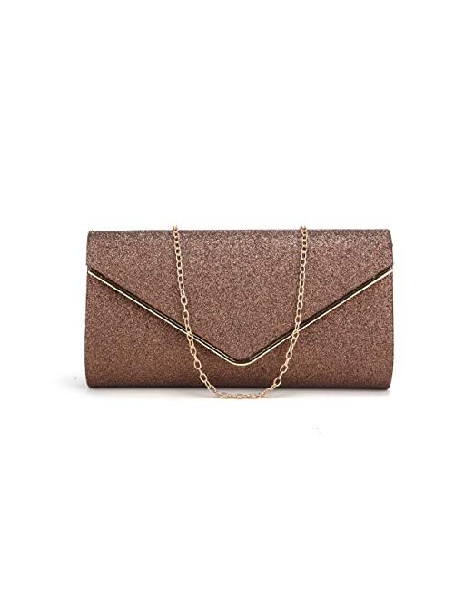 Nodykka Clutch Purses For Women Evening Bags Sparkling Shoulder Envelope Party Cross Body Handbags