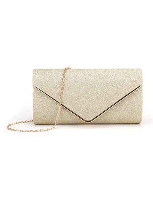 Nodykka Clutch Purses For Women Evening Bags Sparkling Shoulder Envelope Party Cross Body Handbags