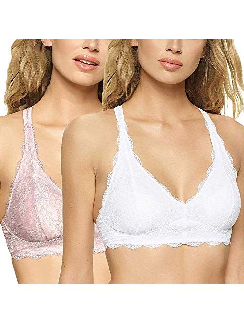 Felina Women's Lace Racerback Bralette