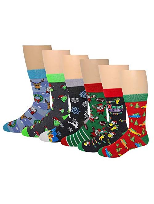 12 Pairs / 6 Pairs Men Colorful Fashion Design Dress socks 10-13