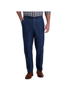 Men's Work To Weekend No Iron Denim Flat Front & Pleat Pant - Regular and Big & Tall Sizes