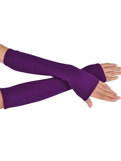 NOVAWO Wool Warm Arm Warmers Super Soft Long Fingerless Gloves for Women