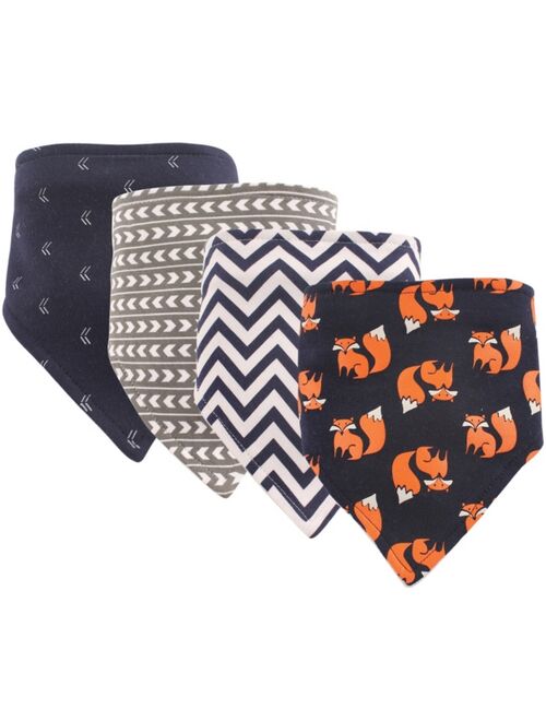 Hudson Baby Bandana 4-Bib Set