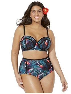 Women's Plus Size Madame Underwire High Waist Bikini Set