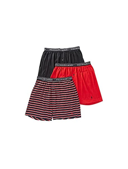 Polo Ralph Lauren Classic Fit w/Wicking 3-Pack Knit Boxers