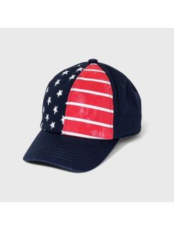 Boys' Americana Baseball Hat - Cat & Jack Navy/Red