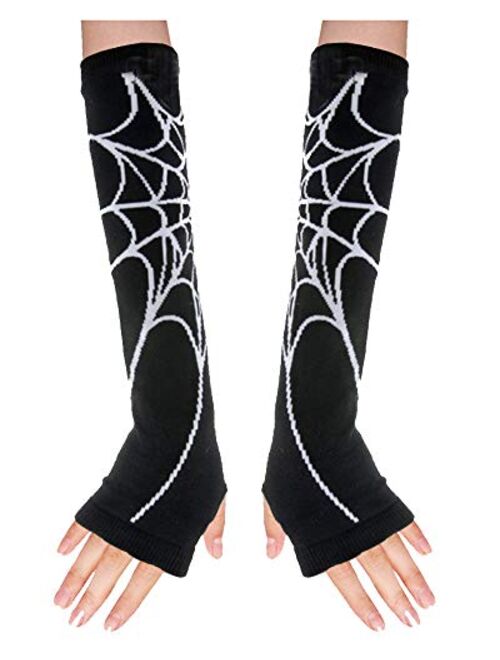 ColorFino Fingerless Arm Warmers Fingerless Gloves Cosplay Gloves