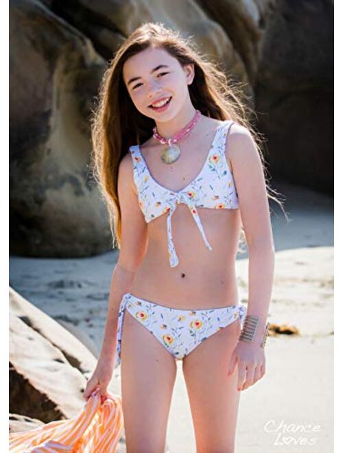 Chance Loves Seashore Meadows Bikini Set for Tween and Teen Girls