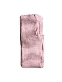 Share Maison Women's Arm Warmers with Thumb Hole Winter Fingerless Stretchy Cashmere Wool Long Gloves Sleeves