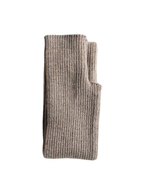 Share Maison Women's Arm Warmers with Thumb Hole Winter Fingerless Stretchy Cashmere Wool Long Gloves Sleeves