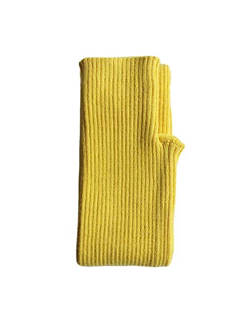 Share Maison Women's Arm Warmers with Thumb Hole Winter Fingerless Stretchy Cashmere Wool Long Gloves Sleeves