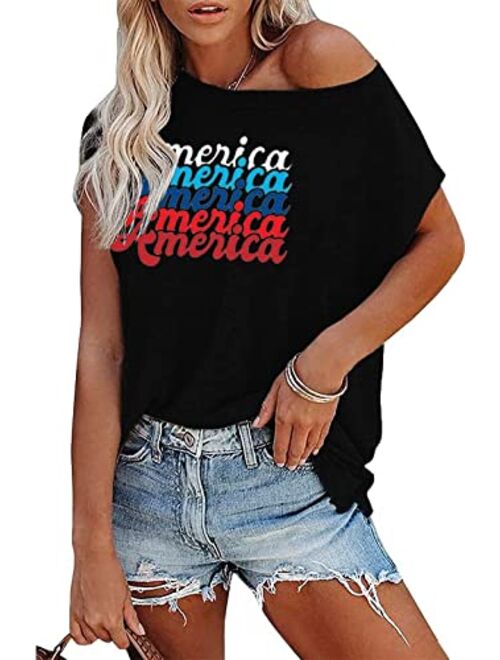 Deerose Womens 4th of July Shirt Patriotic Sleeveless Summer Tank Tops