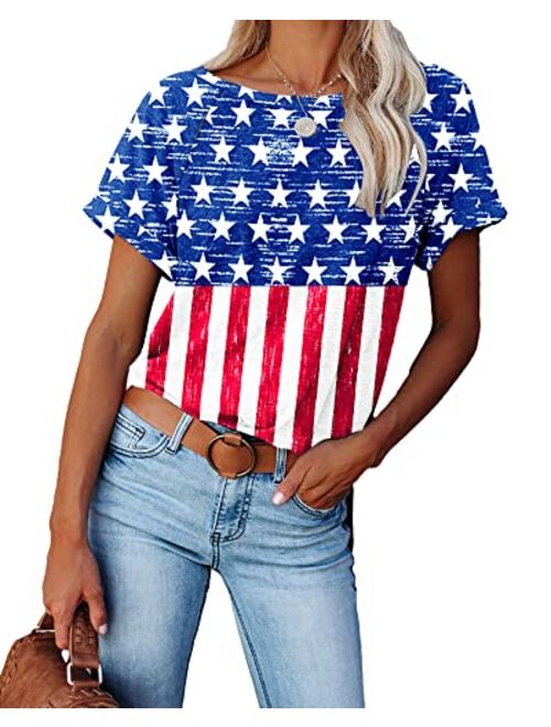 Deerose Womens 4th of July Shirt Patriotic Sleeveless Summer Tank Tops